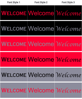 Welcome Mats - 85cm x 115cm