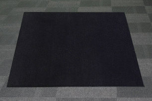 Plain Black Mat 85cm x 115cm