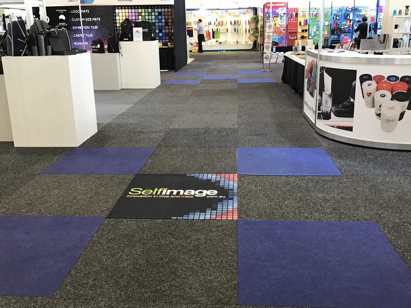 Exhibition Tiles Branded Floor Tiles Australia Self Image